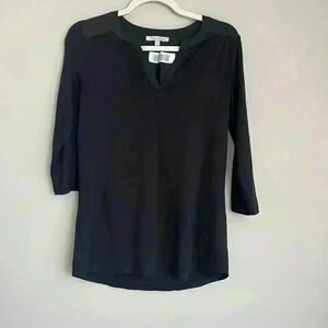 41 Hawthorn Half Sleeve Blouse In Black Women’s XS